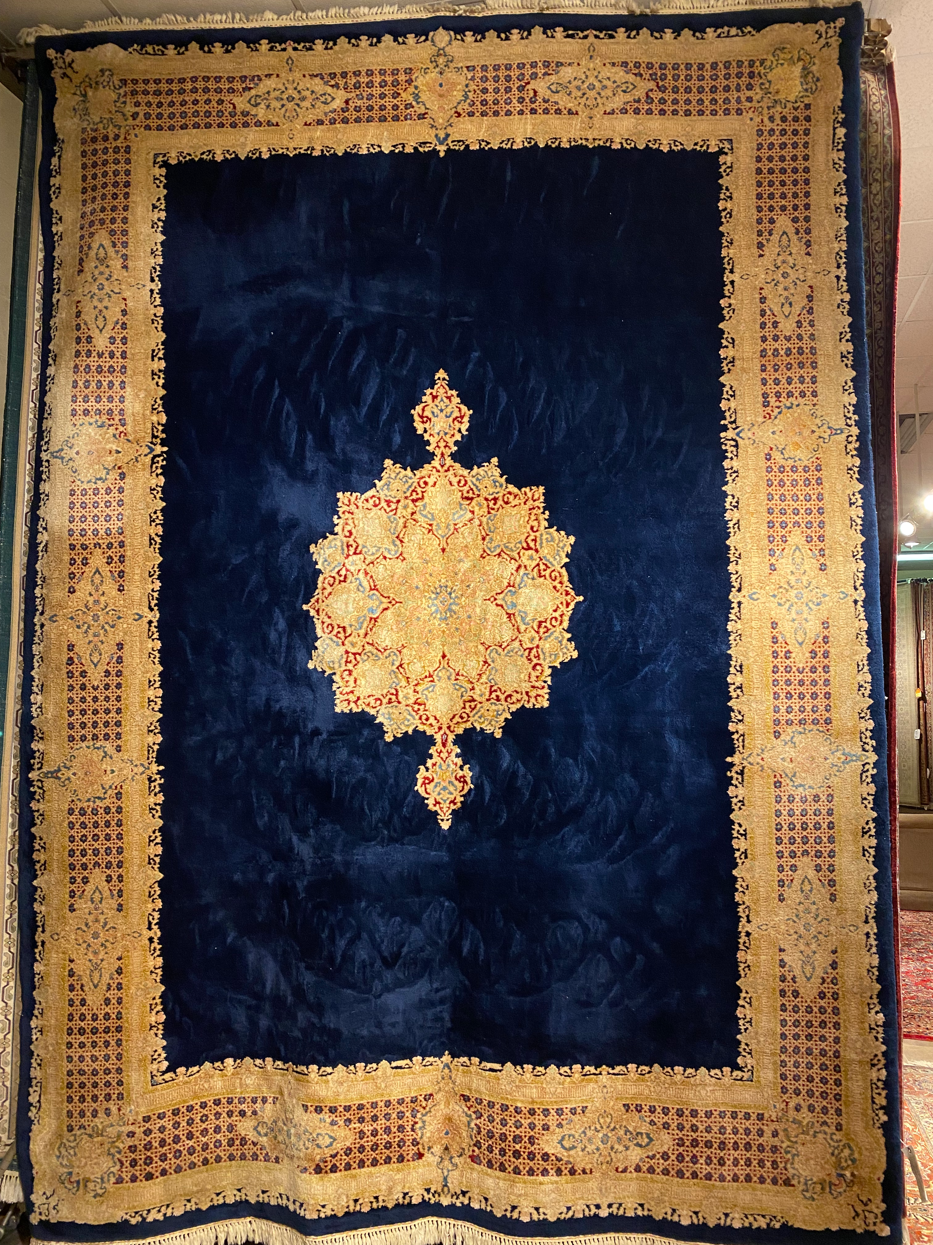 *SOLD* 8’8”X12’2” Persian Atiyeh Kerman Deluxe