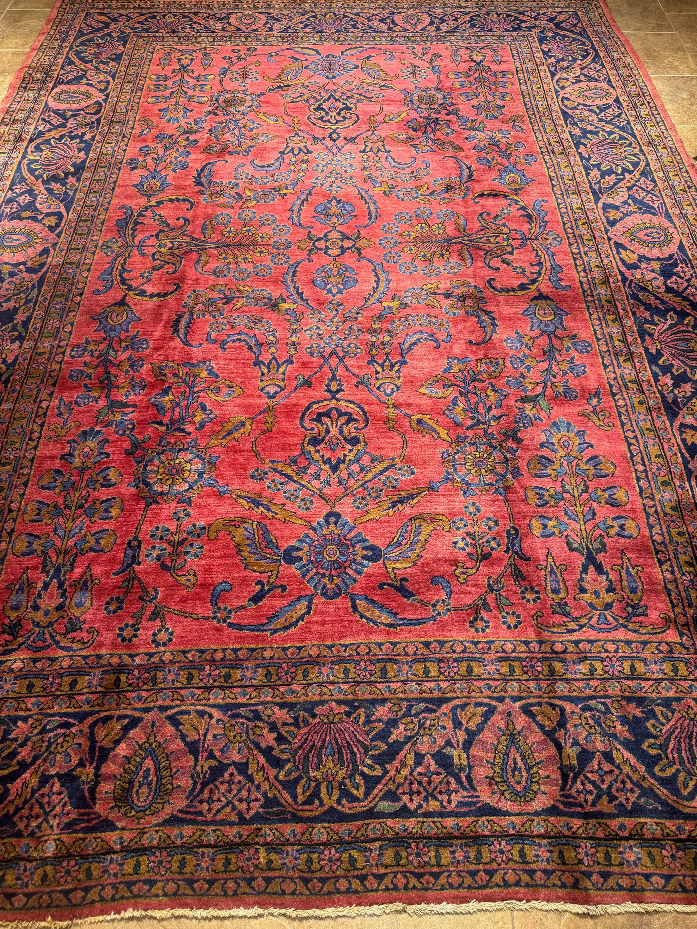 9’X12’4” Antique Manchester Kashan