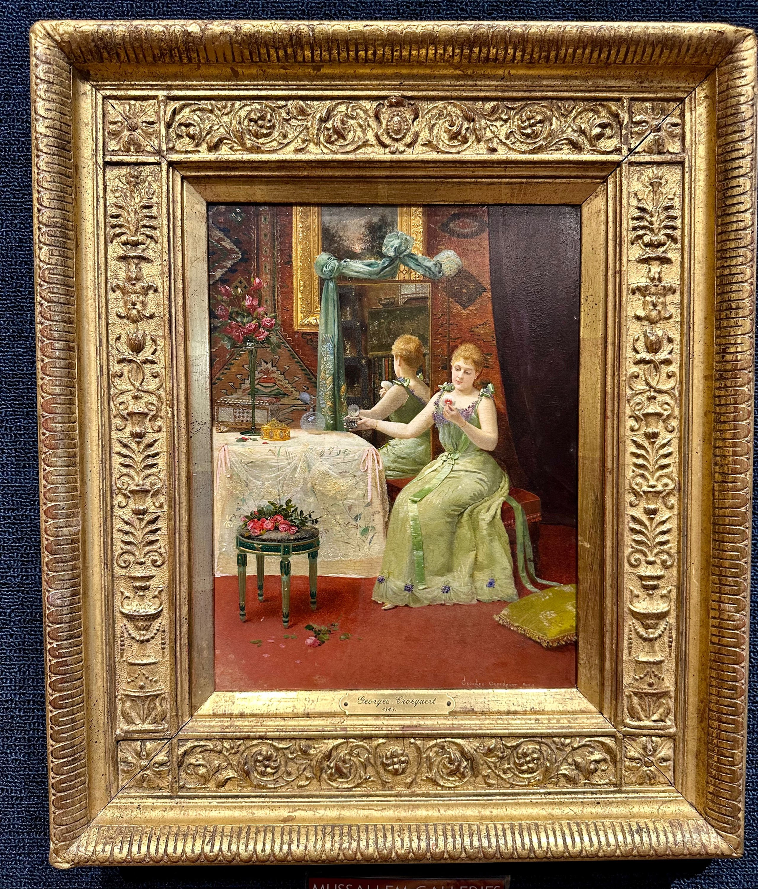 Woman At Her Dressing Table By: Georges Croegaert