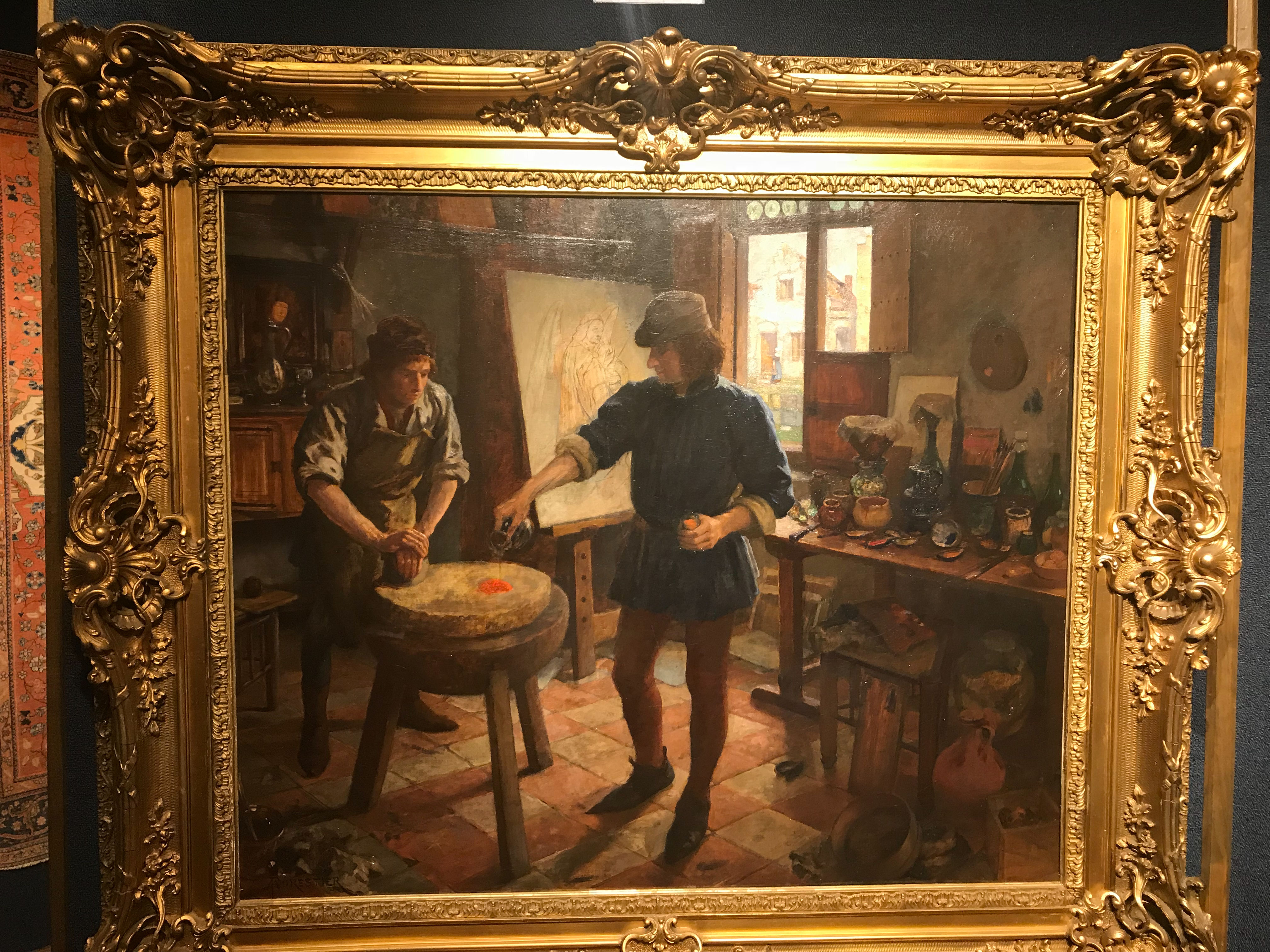 Artist in His Studio by Amedee Forestier