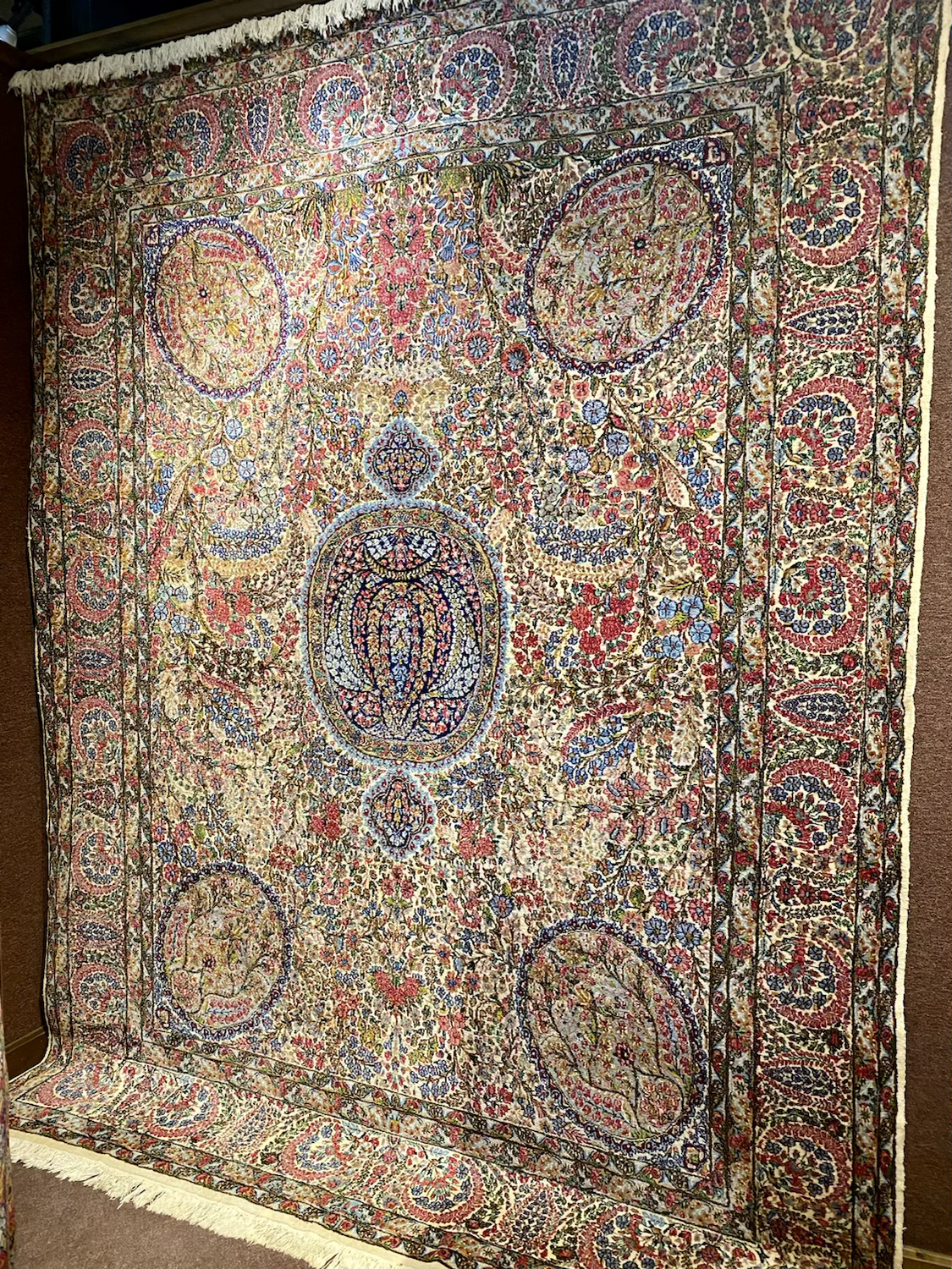 10’x13’ Antique Persian Lavar Kerman