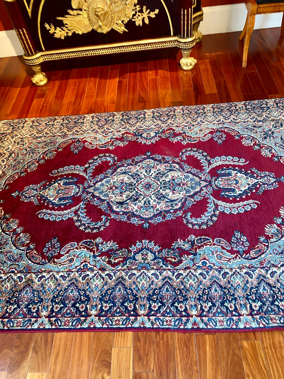 Thumbnail: 4’8”x7’4” Antique Red Persian Kerman