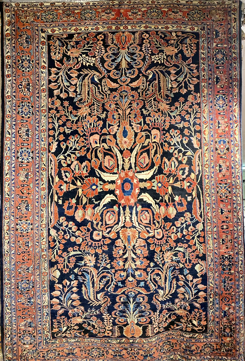 8’3”X12’ Seni-Antique Persian Sarouk
