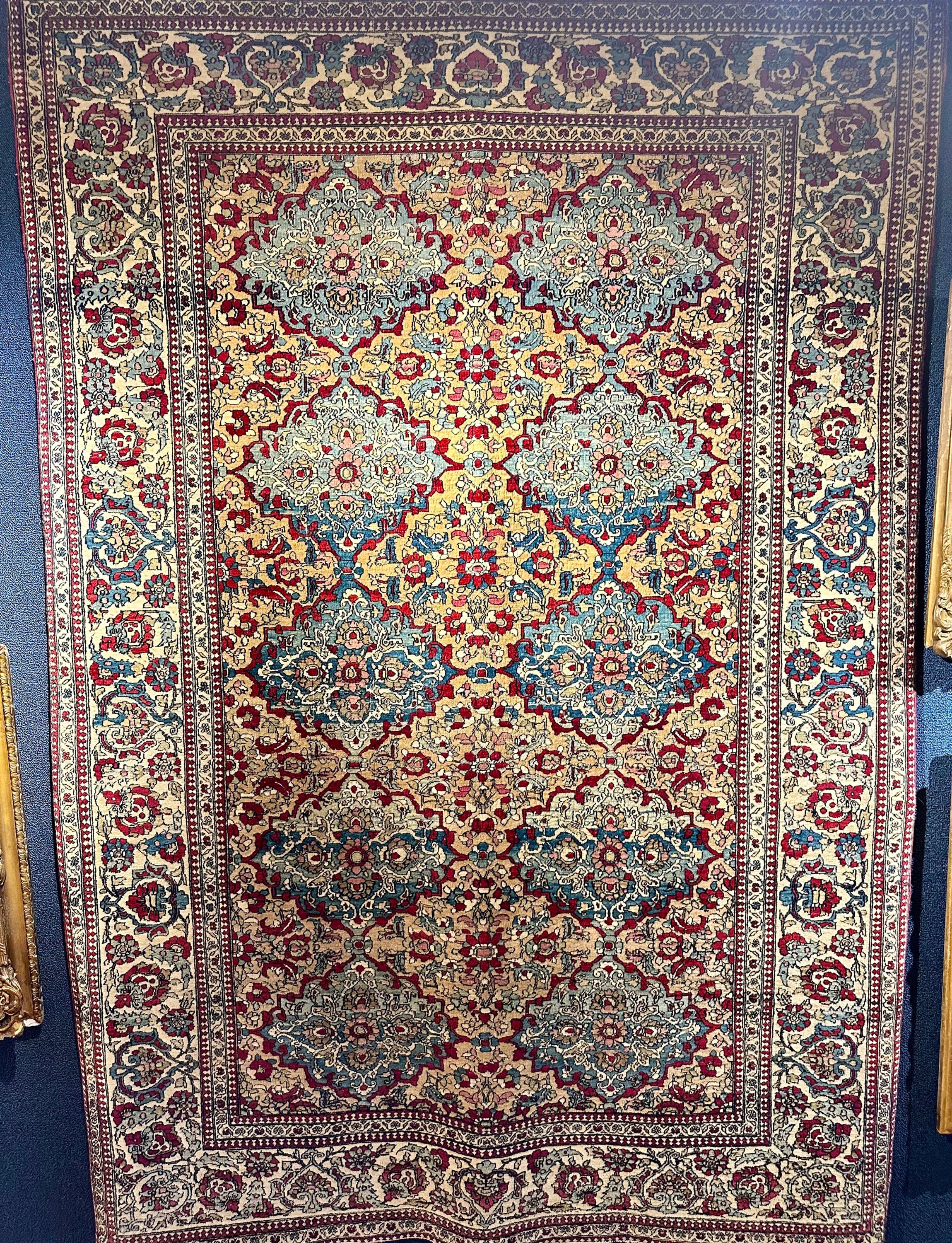 4’10”X6’10” Antique Persian Ahmed Isfahan