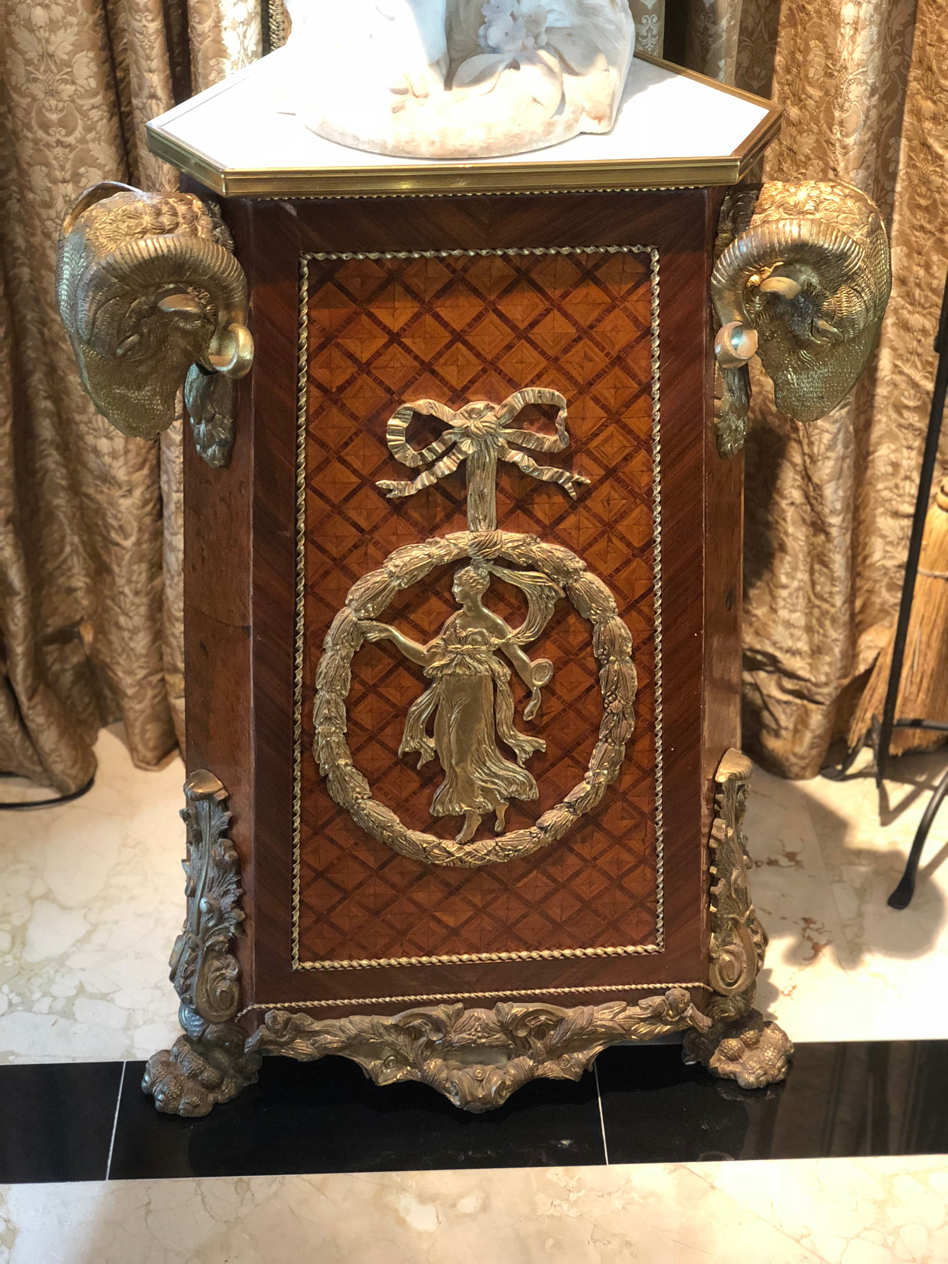 Pair of French Rams Head Table