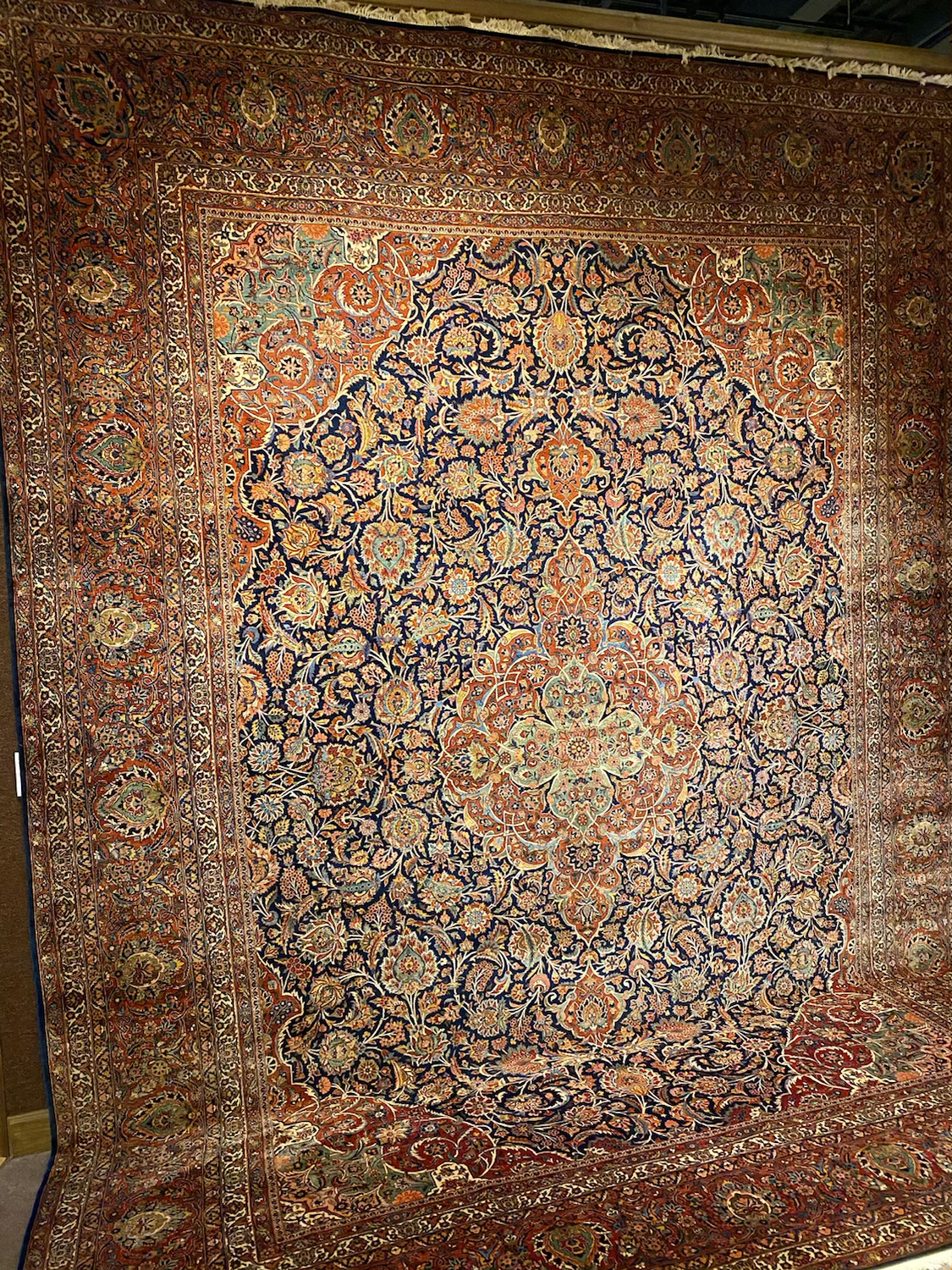 *SOLD* 12’X16’ Antique Persian Dabir Keshan