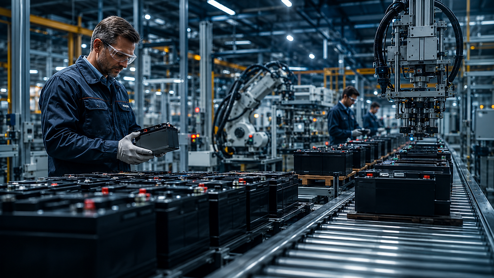 An Inside Factory Shot of  JCBL India OEM Battery Manufacturing [Edited]