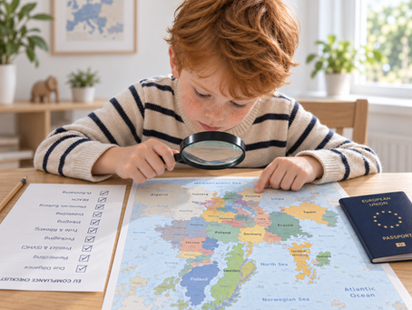 A UK product ready to ship to the EU, with paperwork and a shipping label. Image: The Nest