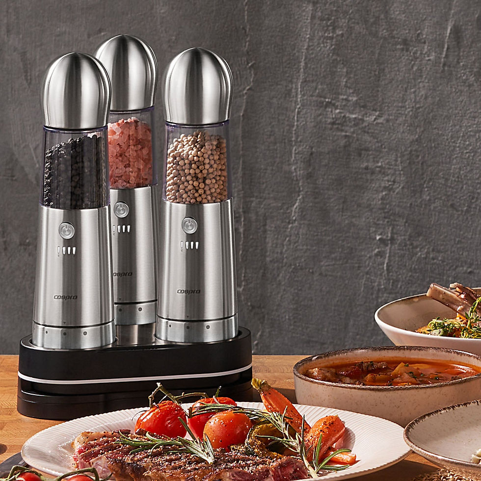 縮圖：COSPRO 3-in-1 Electric Salt & Pepper Grinder Set | Holiday Kitchen Gadget Gift