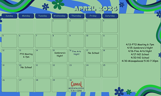Colorful Retro Abstract Shape April 2026 Monthly Calendar.png