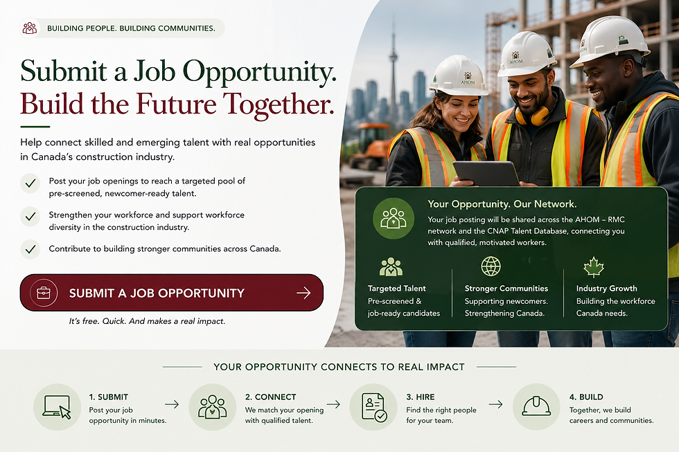 SubMit Job opportunity AHOM