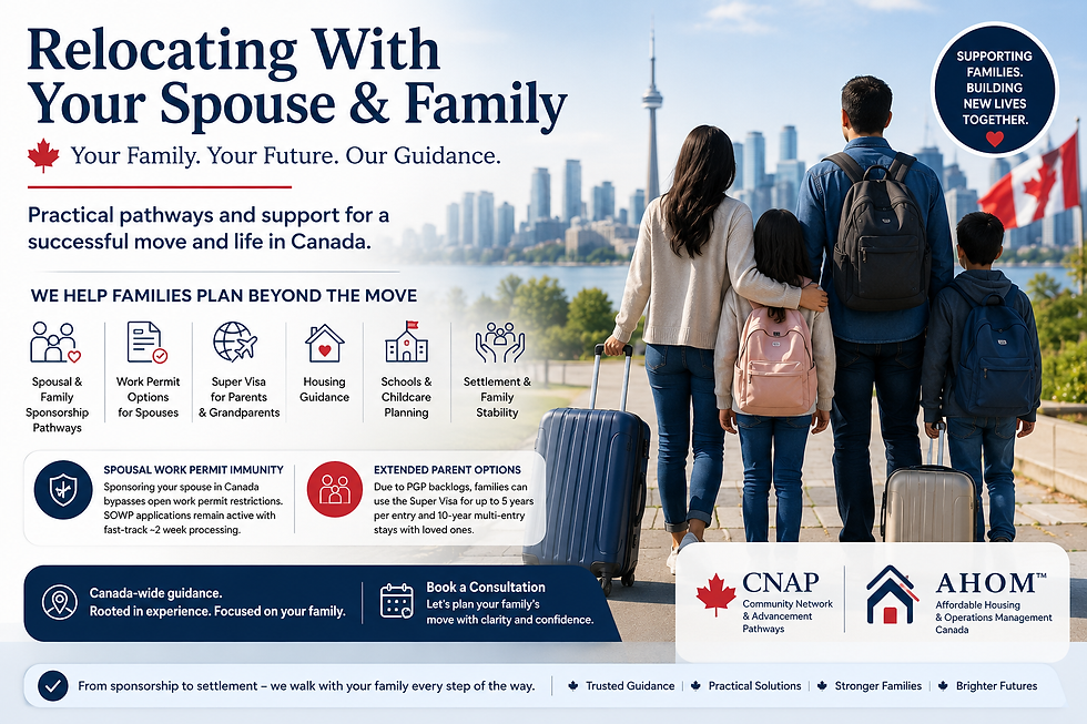 relocating with your spouse and family cnap