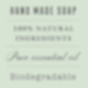 Natural soap with pure essential oil