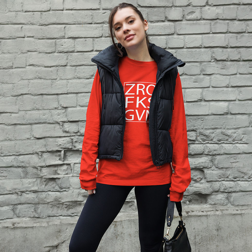 Thumbnail: Unisex Long Sleeve Tee  ZRO FKS GVN