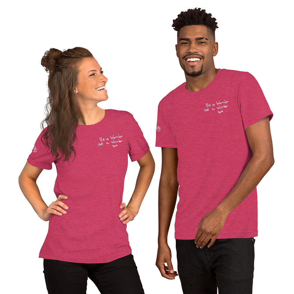 Thumbnail: Be a Warrior Not a Worrier Unisex t-shirt