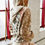 Thumbnail: Leopard Wild Animal Patchwork Drawstring Hooded Sweater