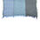 Thumbnail: Turkish Cotton Blend Fringed Hobo Scarf Blue Degraded