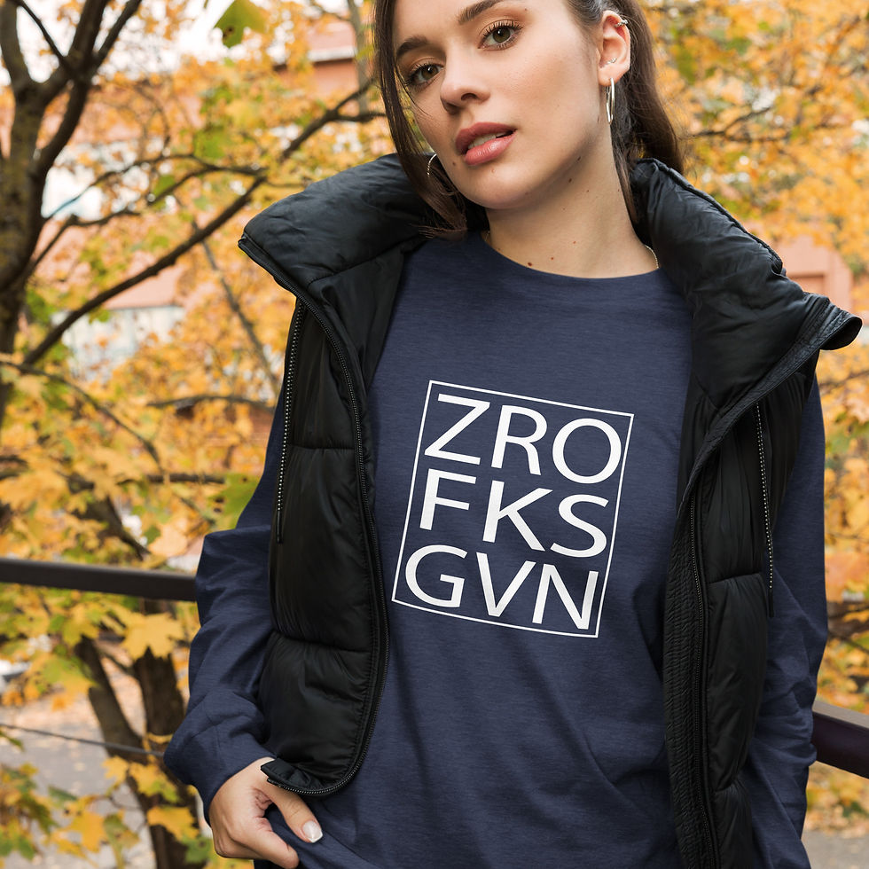 Thumbnail: Unisex Long Sleeve Tee  ZRO FKS GVN
