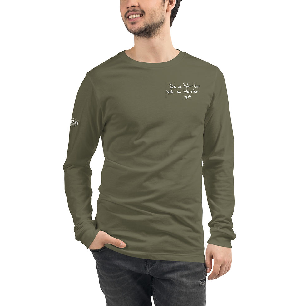Thumbnail: "Be a Warrior not a Worrier" Unisex Long Sleeve Tee