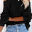 Thumbnail: Cool Breeze Cotton Cold Shoulder Sweater