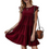 Thumbnail: Womens Flowy Dress with Cap Sleeves