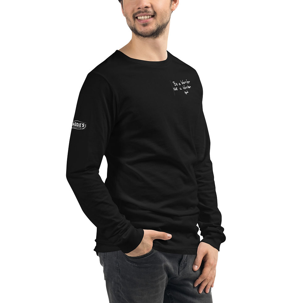 Thumbnail: "Be a Warrior not a Worrier" Unisex Long Sleeve Tee