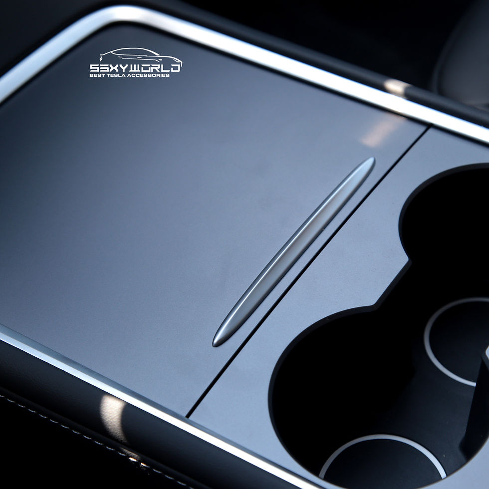 Center Console Push Button Cover for Tesla Model 3 and Model Y S3XYWORLD