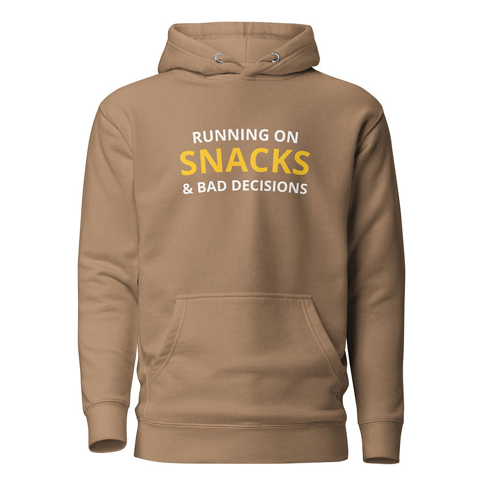 Thumbnail: Running on Snacks & Bad Decisions Hoodie