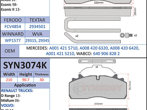 New to Range; CV Brake Pads (September 2020)