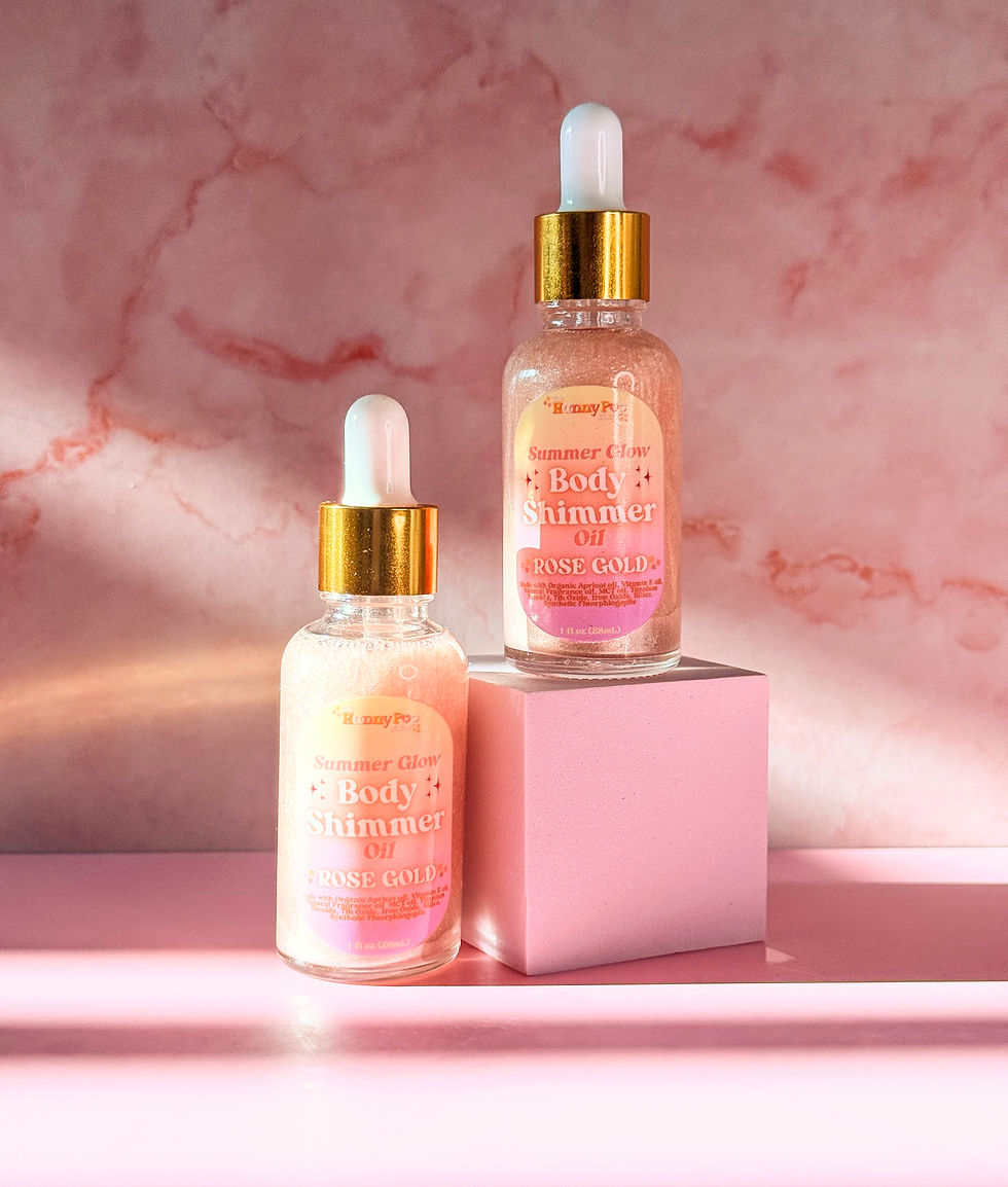 Rose Gold Summer Glow Body Shimmer Oil