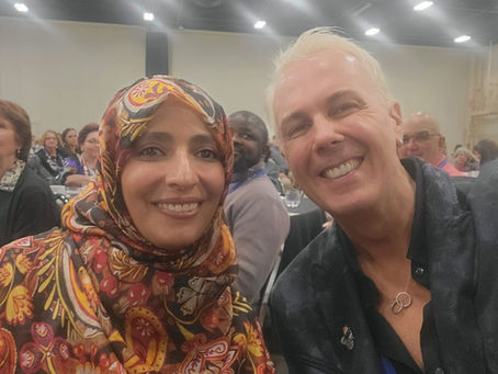 Nobel Laureate Tawakkol Karman with Brian Rusch