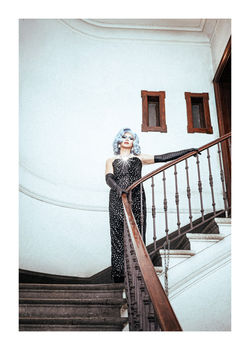 Robe de soirée en velours