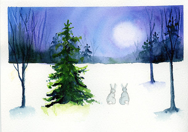 Watercolour winter moonlit landscape workshop Step 3.jpg