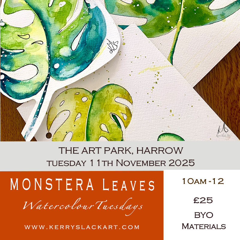 Watercolour forest painting for beginners