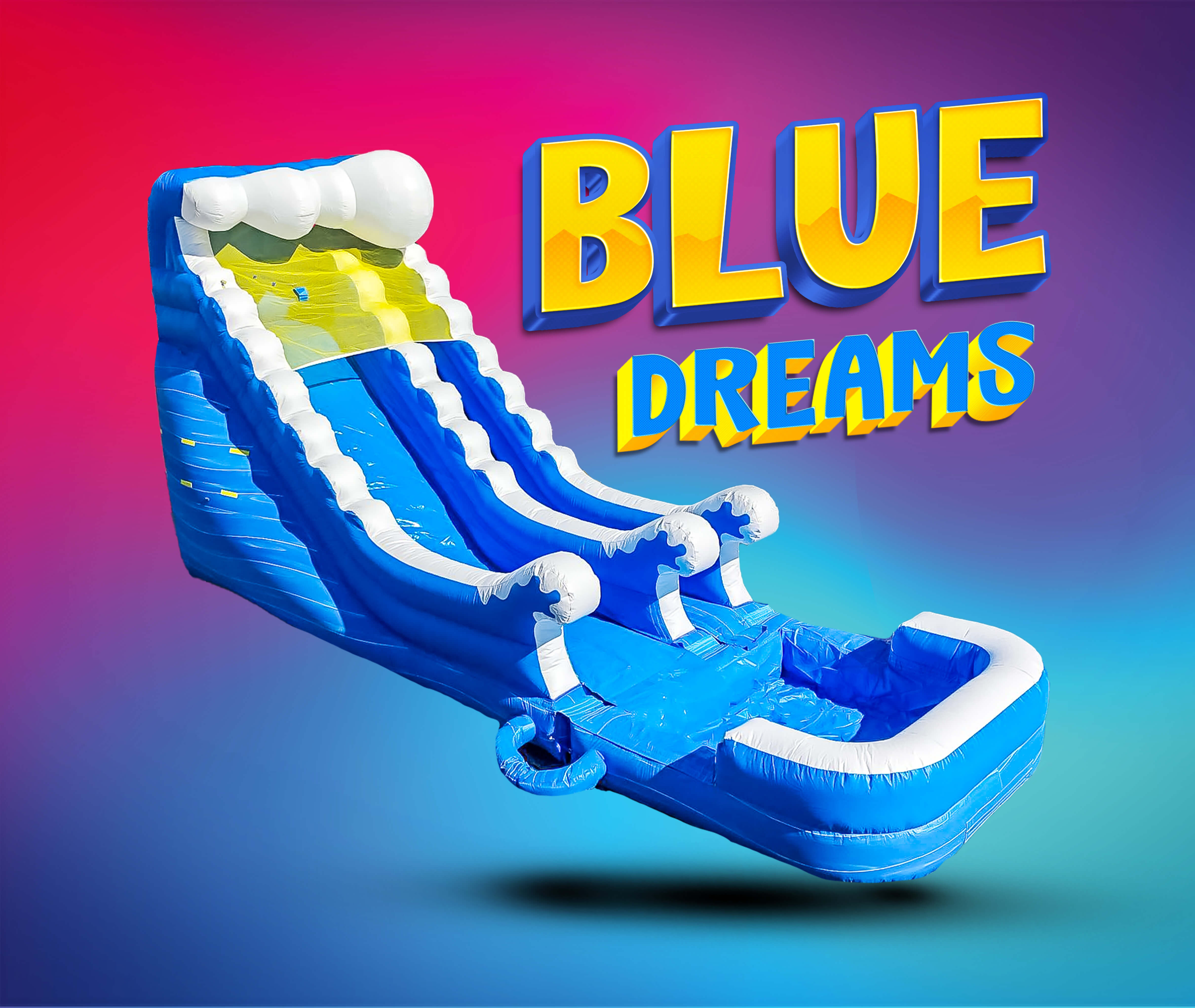 Blue Dreams 14 Foot Dry Slide