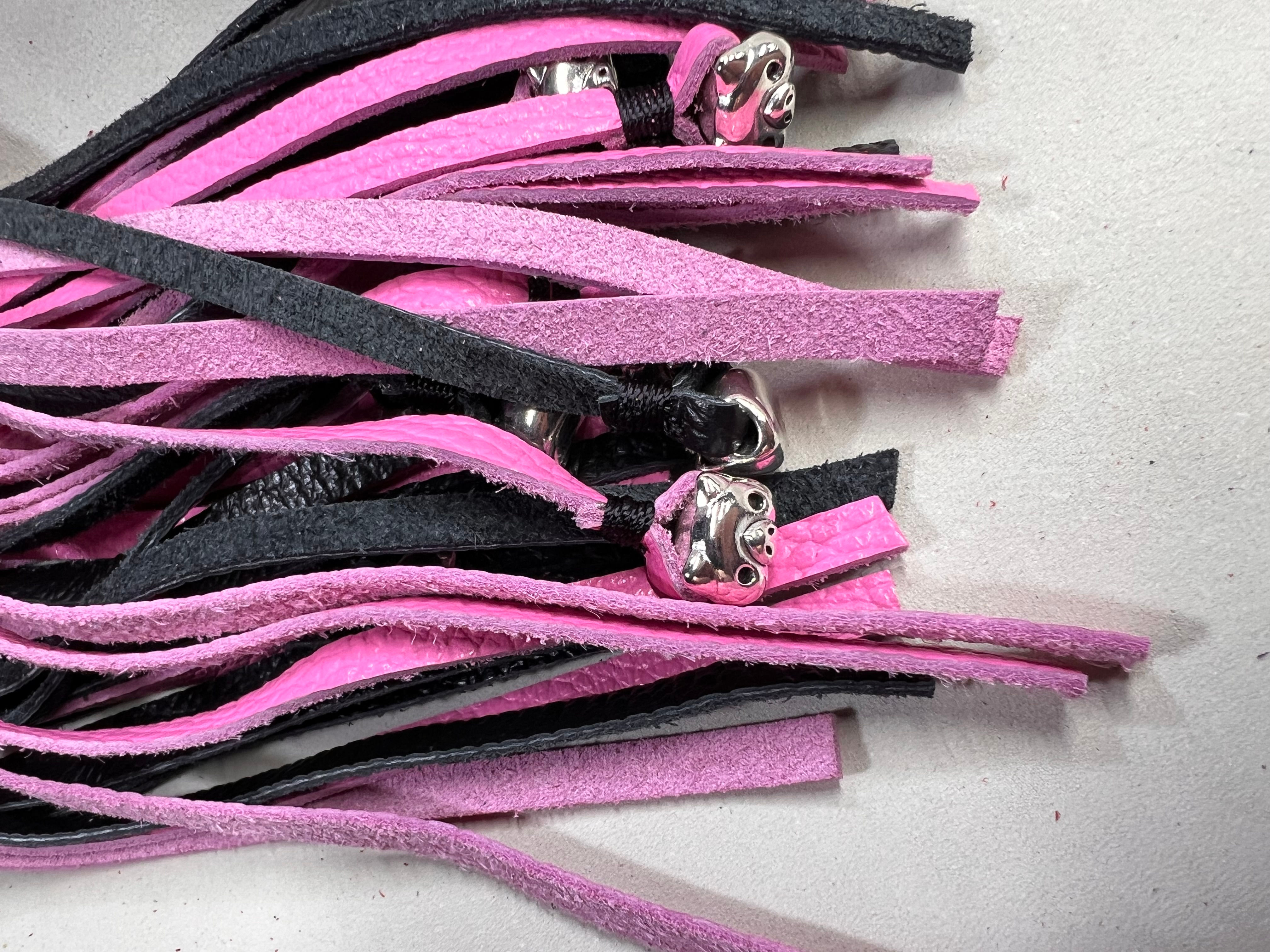 Pink & Black with Piggie Beads