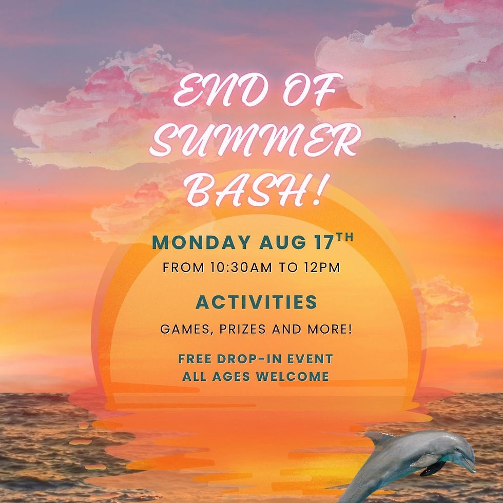 Kids Club - End of Summer Bash!