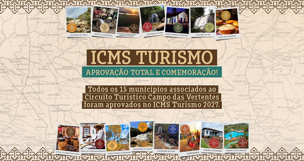 Circuito Turístico Campo das Vertentes Alcança Aprovação Total no ICMS Turismo 2027