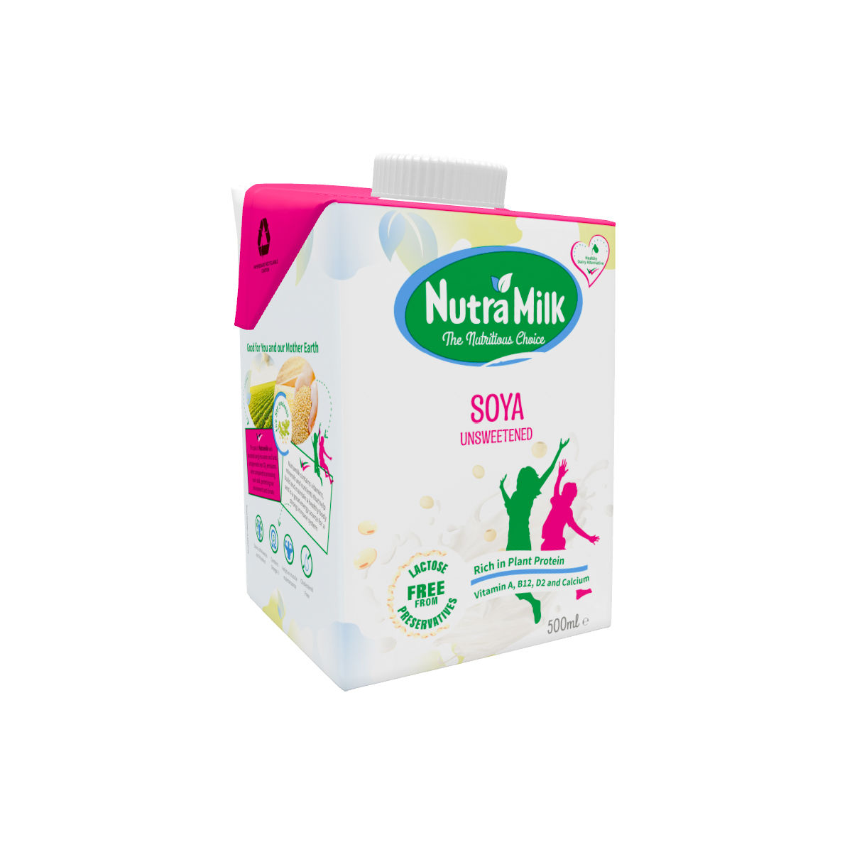 NutraMilk Soya Unsweetened 500ml