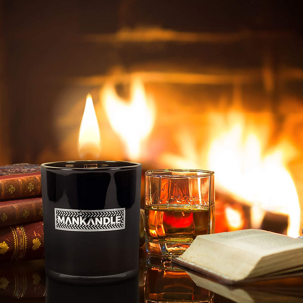 Thumbnail: ManKandle Galss Candle & Kandle Matches Gift Set-