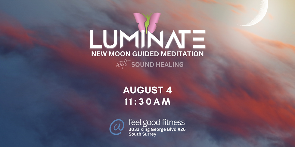 LUMINATE New Moon Meditation With Sound Bath Healing