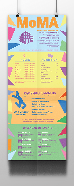 MoMA Direct Mail Flyer Design