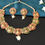 Thumbnail: South Indian Temple Jewellery ,imitation necklace and earring set.jewellery