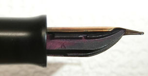 "K", the nib size specification on the feed