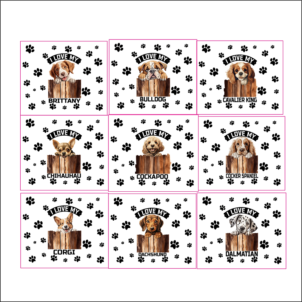Thumbnail: Peeking Over Fence - 20oz Dog Themed Tumbler