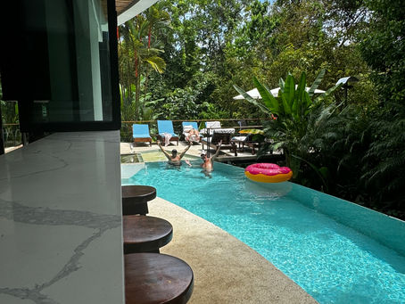 Sunny days during rainy season at The Villa Mariana