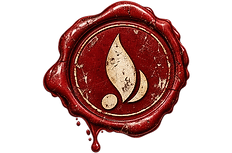 Distressed Red Flame Wax Seal.png