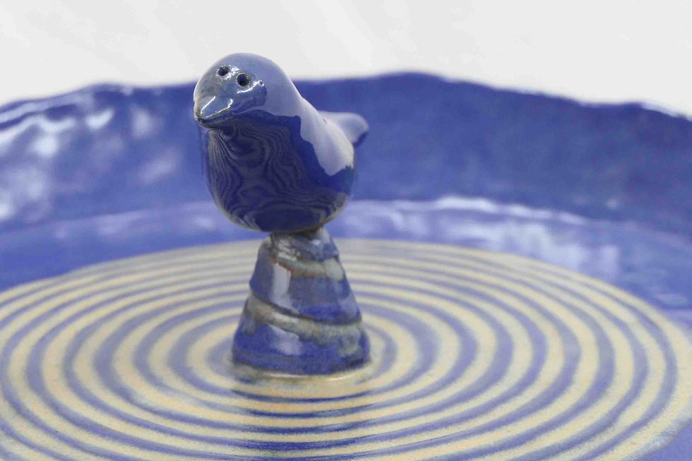 Miniaturbild: Vogeltränke tiefblau
