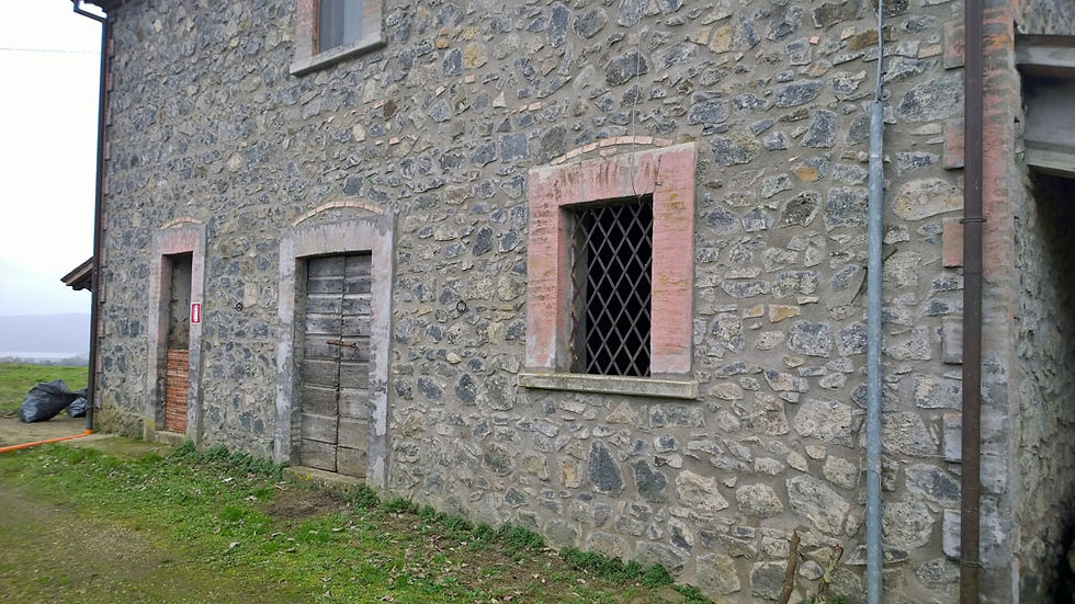 Rear exterior before