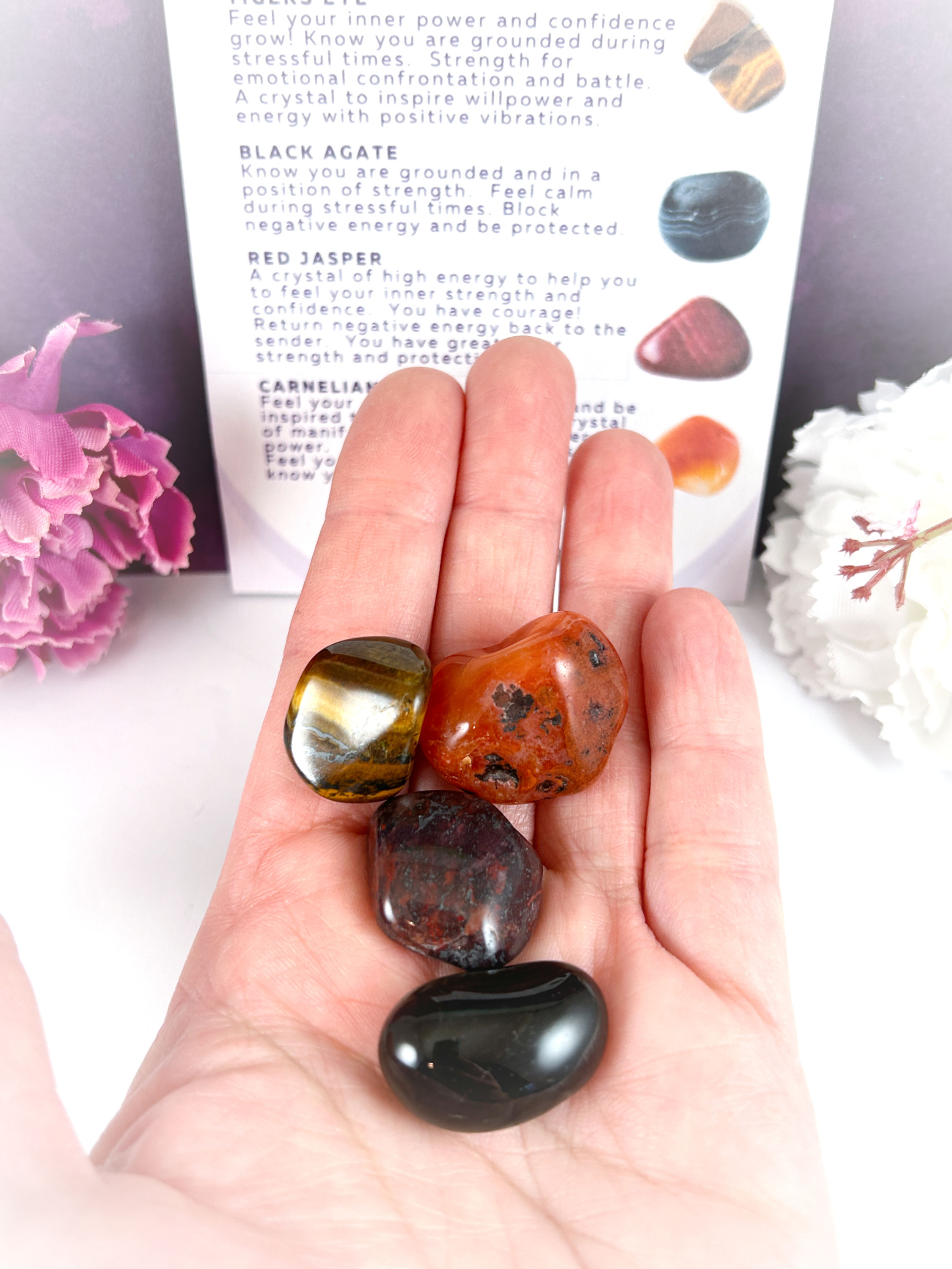 Four healing crystals for helping you to boost confidence and face challenges and battles.